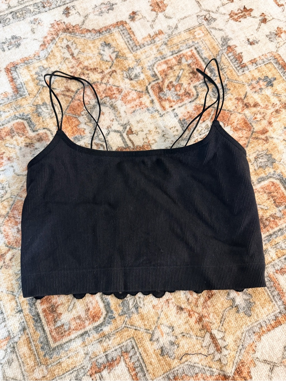 Gilly Hickβ Seamless Ribbed Lace Back Bralette